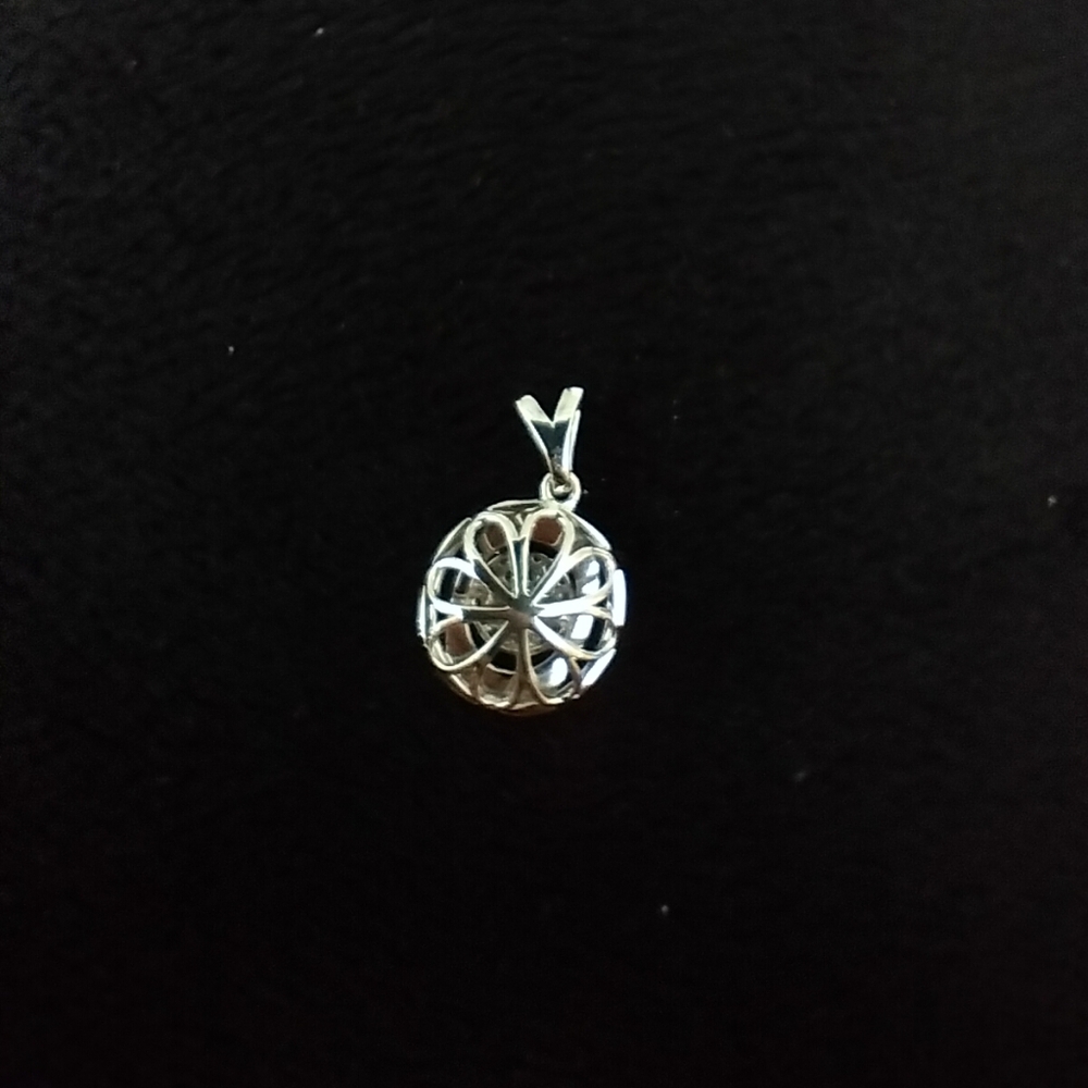 1 carat real diamond cluster halo pendant white gold 14k statement bridal - Picture 8 of 12